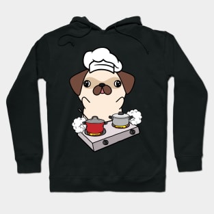 Funny Pug is cooking Hoodie